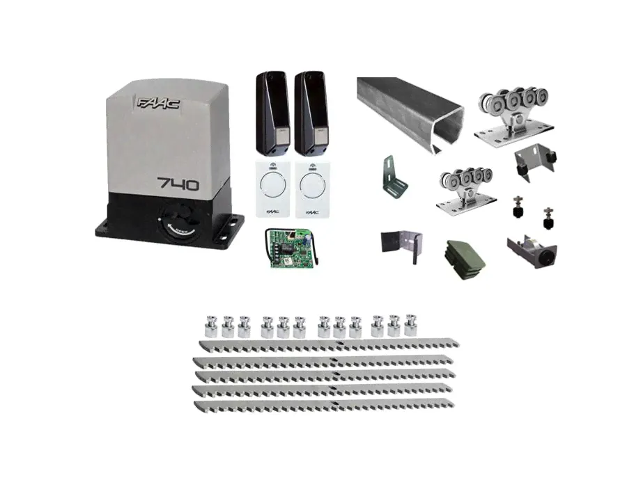 FAAC 740 FULL KIT автоматика для откатных ворот-0