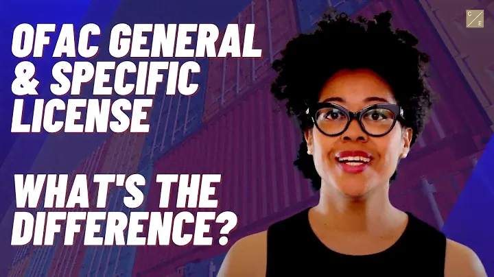 The Difference Between an OFAC General & Specific License