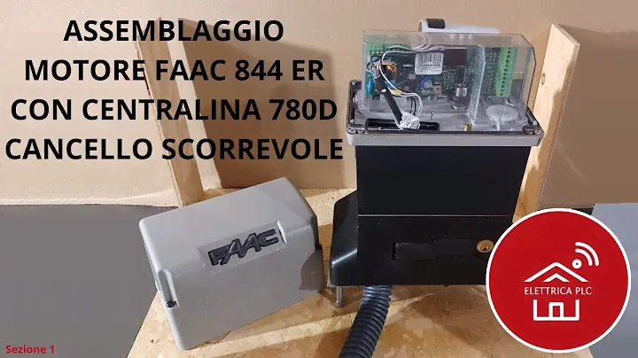 *01.ACE* MONTAGGIO ASSEMBLAGGIO MOTORE FAAC 844 ER CON CENTRALINA 780D CANCELLO SCORREVOLE