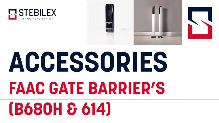 FAAC (barrier B680H & 614) Accessories | Stebilex Systems UAE, QATAR #faac #gatebarrier #stebelix