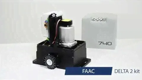 DELTA2 KIT 230v 500kg FAAC cod 1056303445 - AUTOMAZIONE KIT PER CANCELLI AD ANTE SCORREVOLI